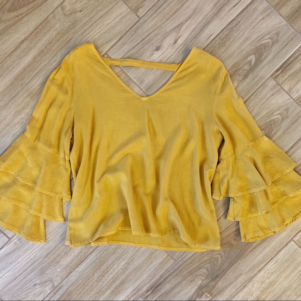 Mustard yellow shirt